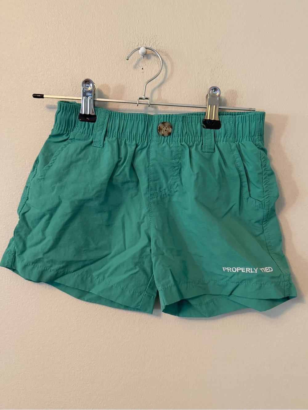 Properly Tied Green Mallard Shorts